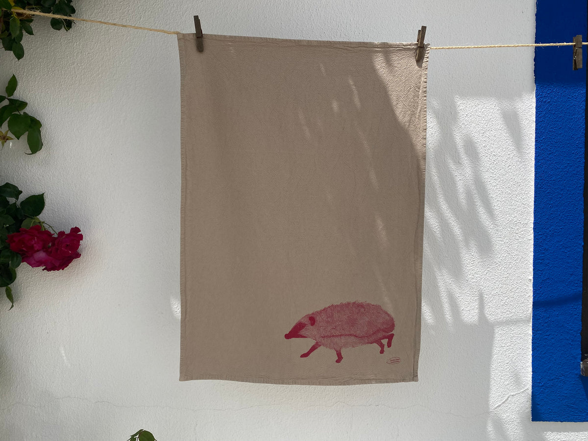 Tea Towel The Hedgehog in Varna - Geschirrtuch Igel