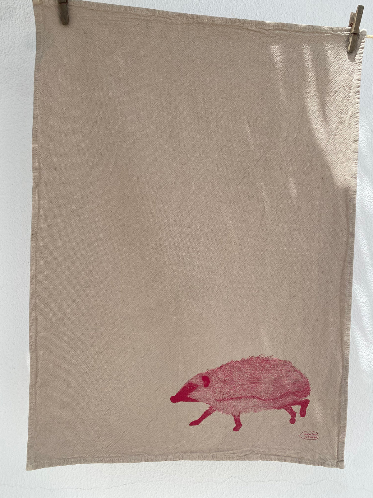 Tea Towel The Hedgehog in Varna - Geschirrtuch Igel