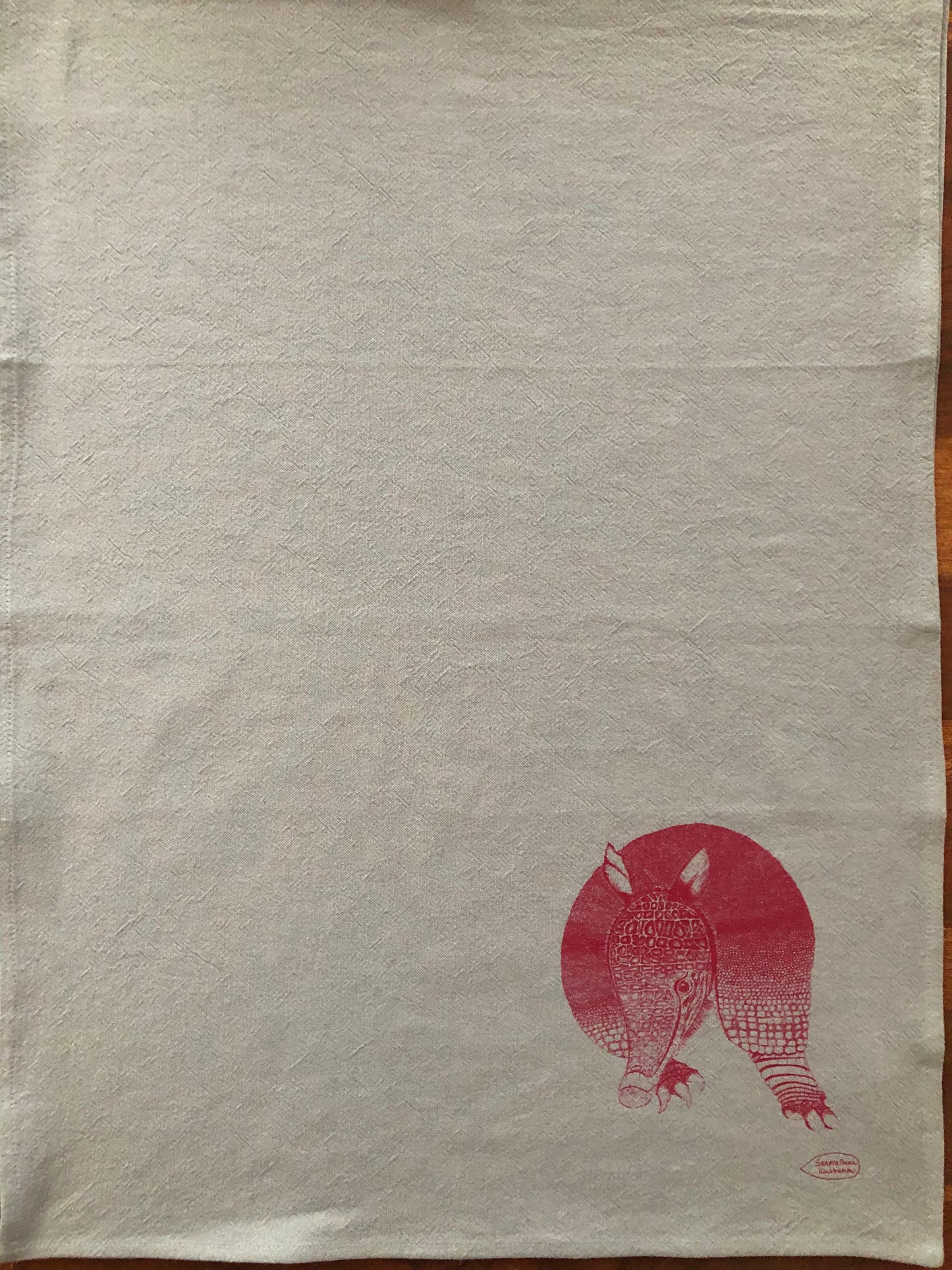 Tea Towel - Geschirrtuch - Gautier, the Armadillo from Kathmandu