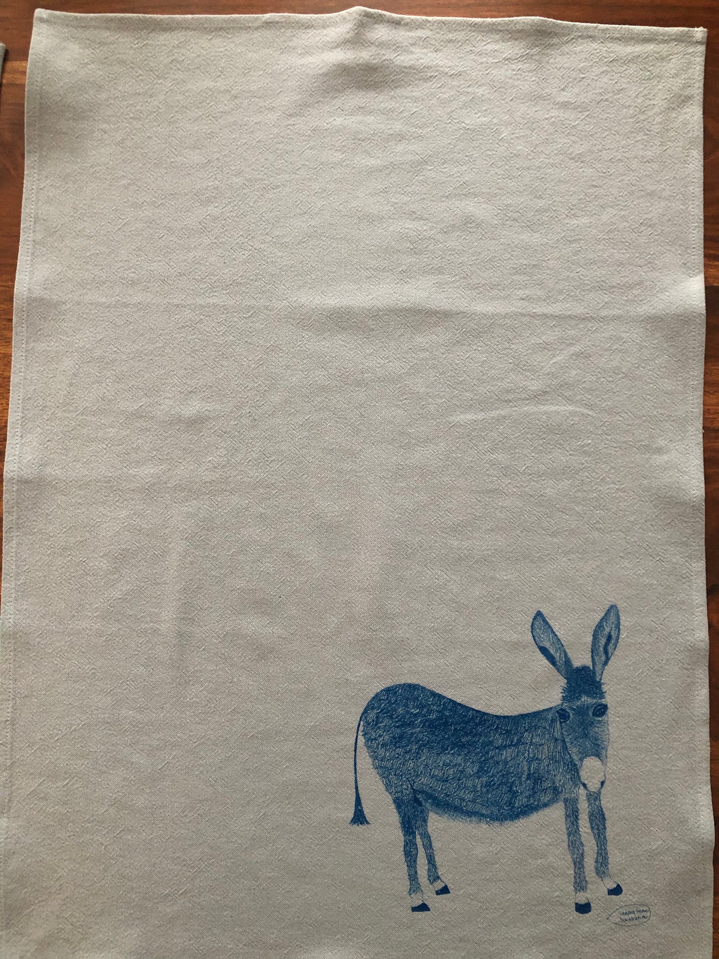 Tea Towel - Geschirrtuch - Ein Esel für Dedee