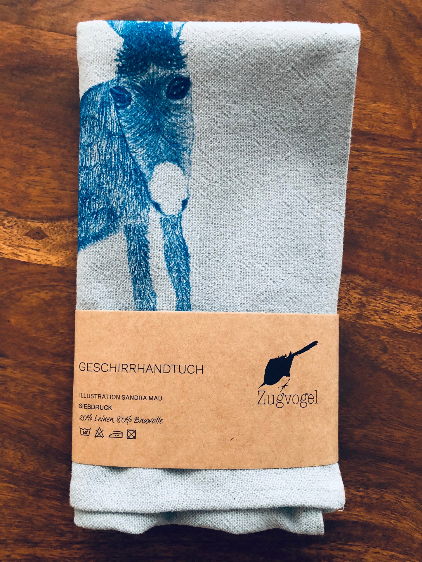 Tea Towel - Geschirrtuch - Ein Esel für Dedee