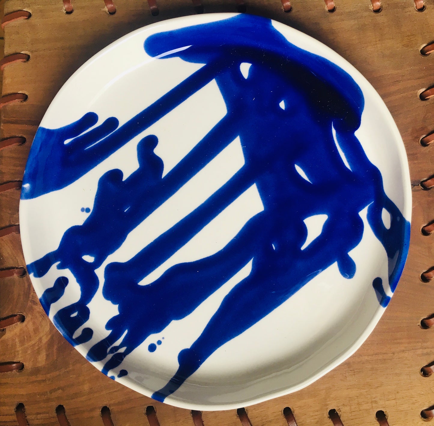 Klein Blue Hand Sculpted Plate