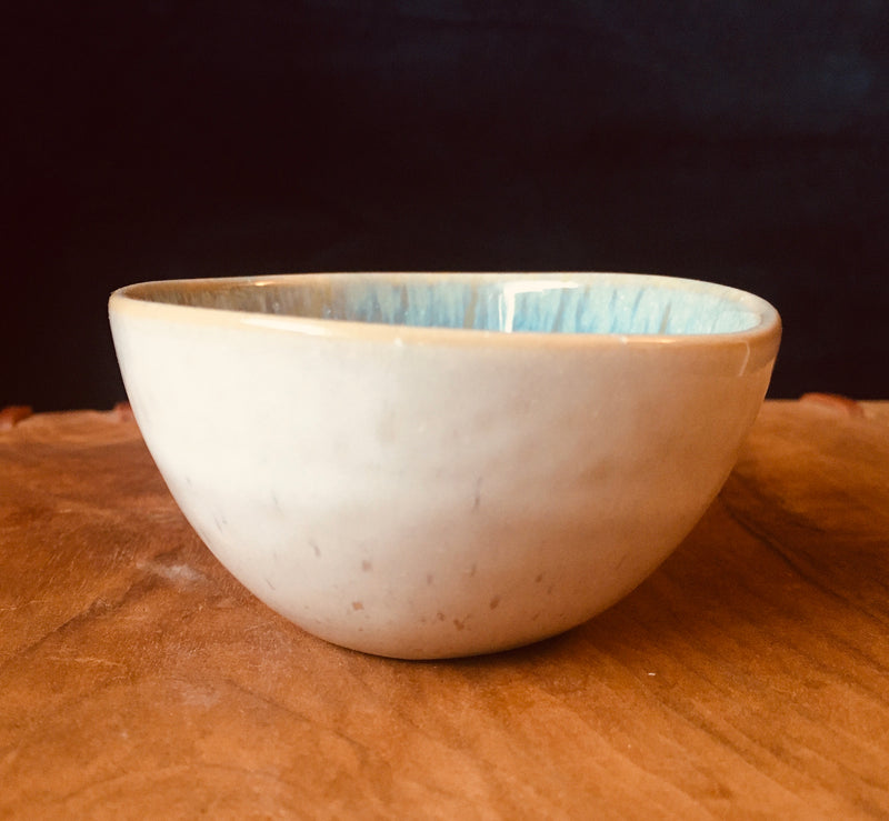 Mini Dip Bowl - olive / white