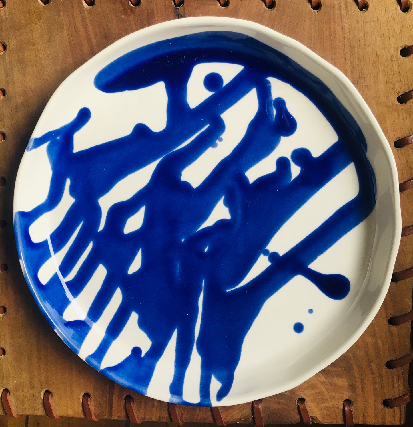 Klein Blue Hand Sculpted Plate