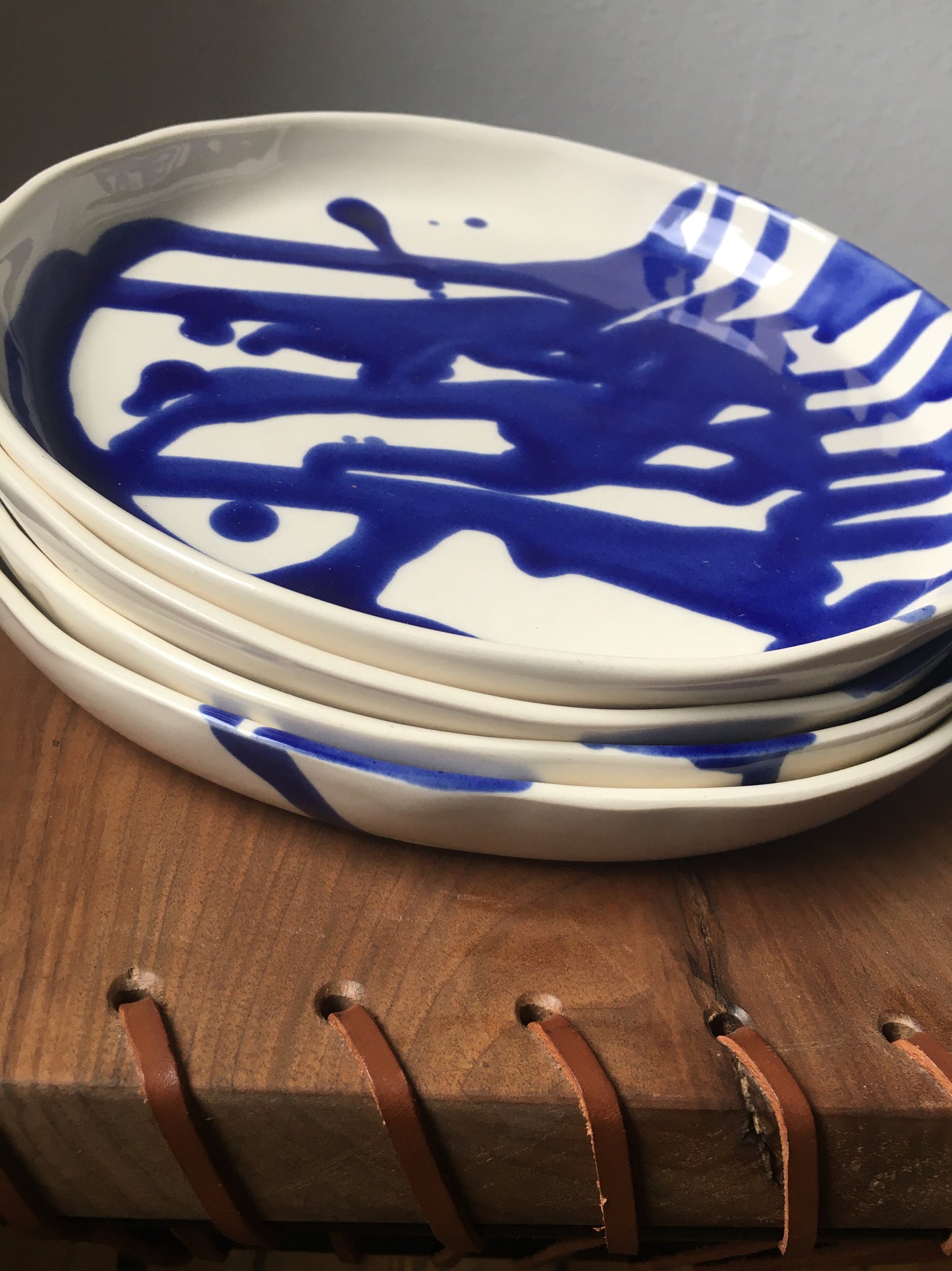 Klein Blue Hand Sculpted Plate