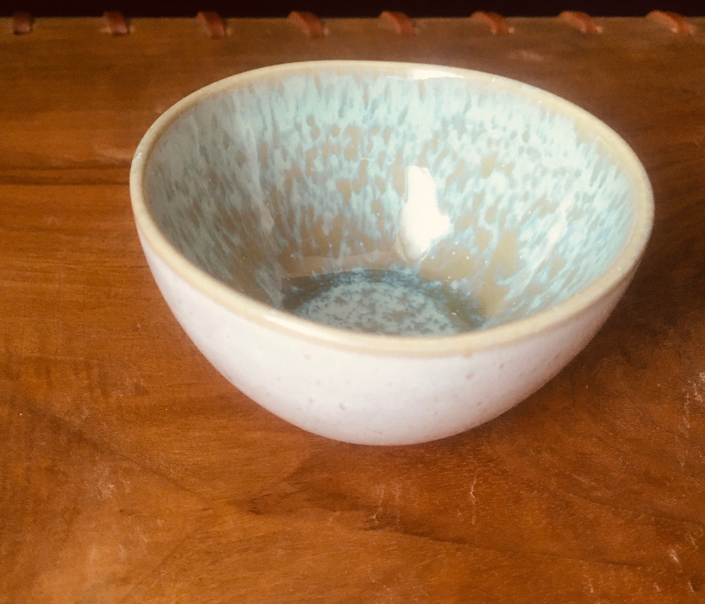 Mini Dip Bowl - olive / white