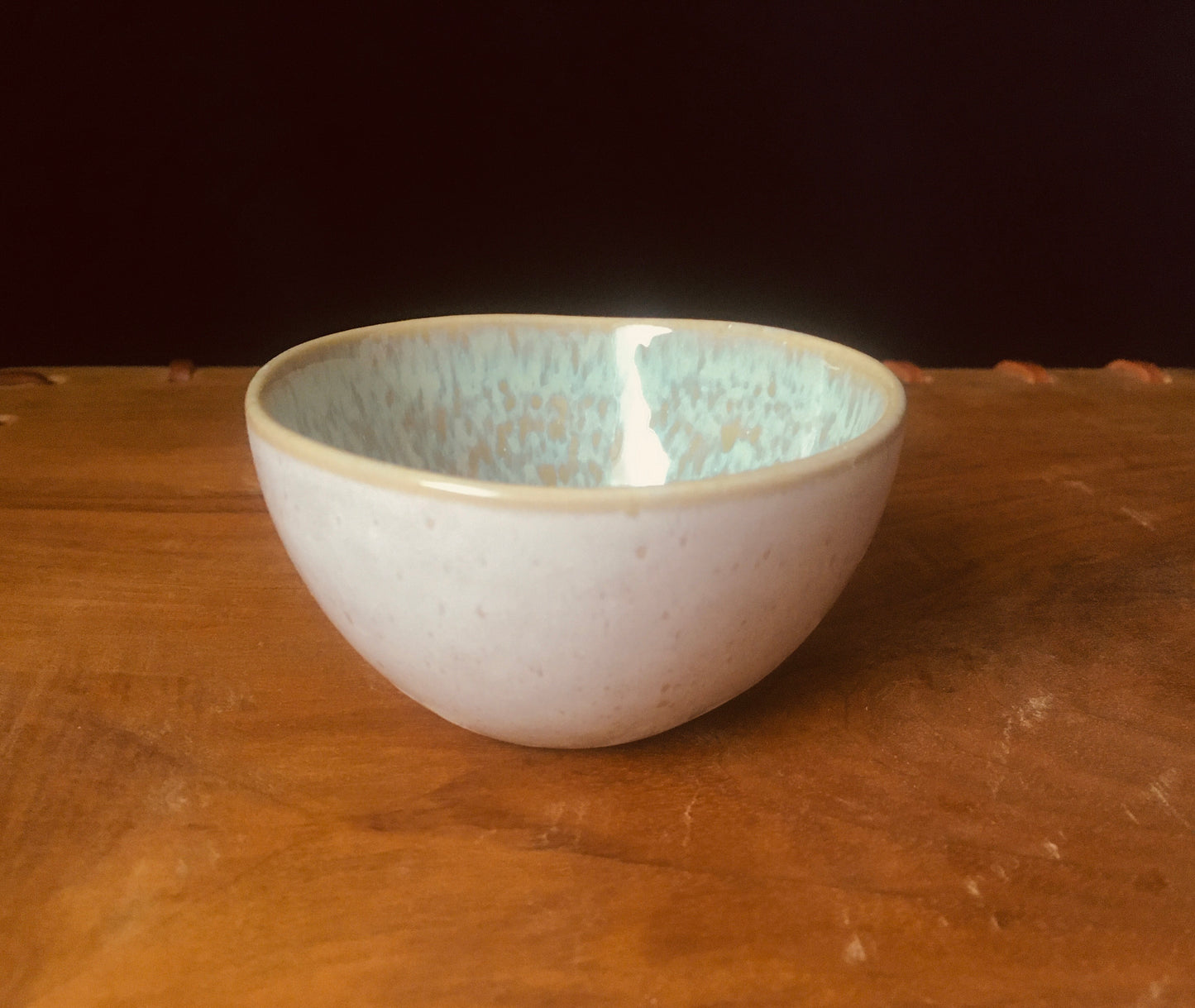 Mini Dip Bowl - olive / white