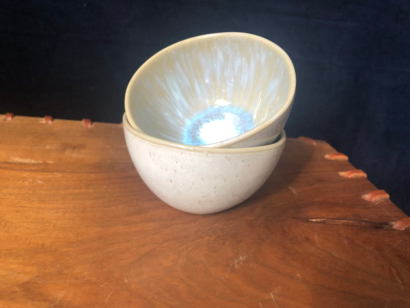 Mini Dip Bowl - olive / white