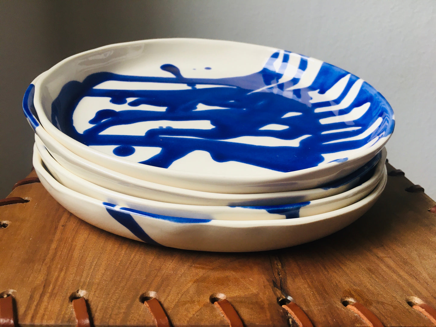 Klein Blue Hand Sculpted Plate